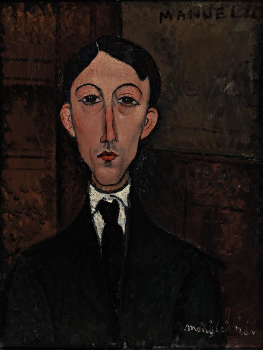 Buste de Manuel Humbert av Amedeo Modigliani