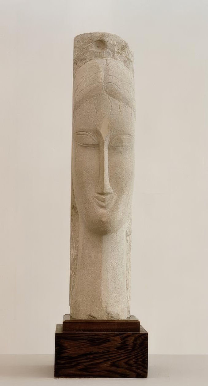 Huvudet av en kvinna av Amedeo Modigliani