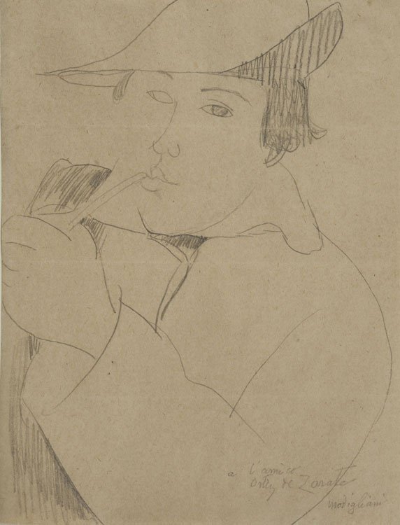 Portrait of Manuel Ortiz de Zarate av Amedeo Modigliani