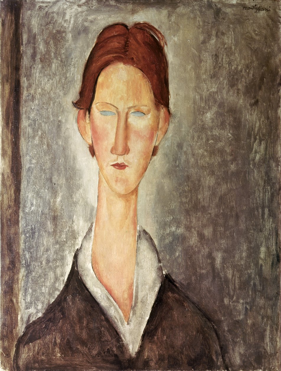 Porträtt av en student, ca 1918-19 av Amedeo Modigliani