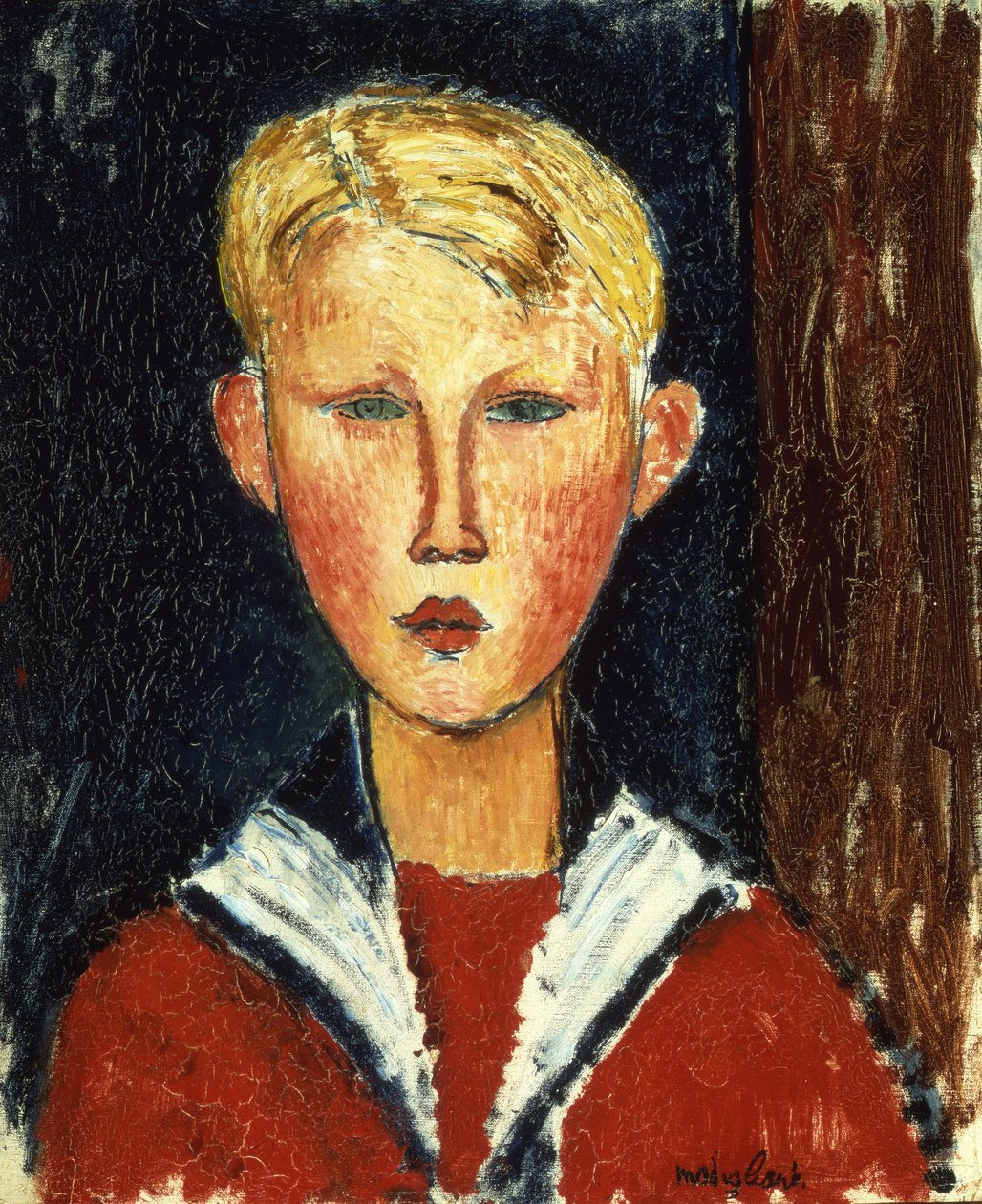 Den blåögde pojken, 1916 av Amedeo Modigliani