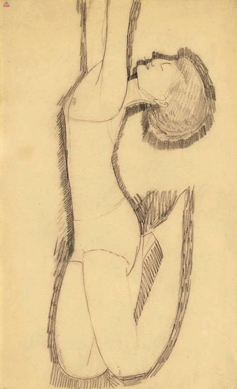 Anna Ekmatova Asa Acrobat, ೧೯೧೧ av Amedeo Modigliani