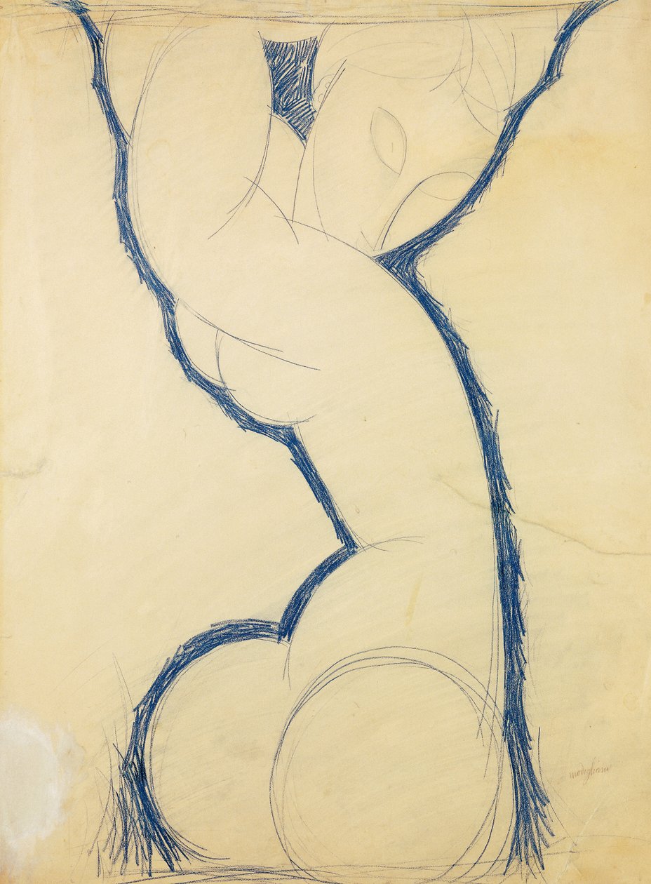 Karyatid av Amedeo Modigliani