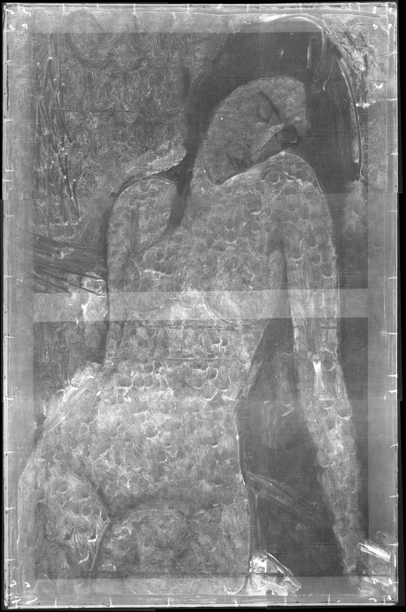 Kvinnlig nakenbild, ca 1916 (röntgenbild) av Amedeo Modigliani
