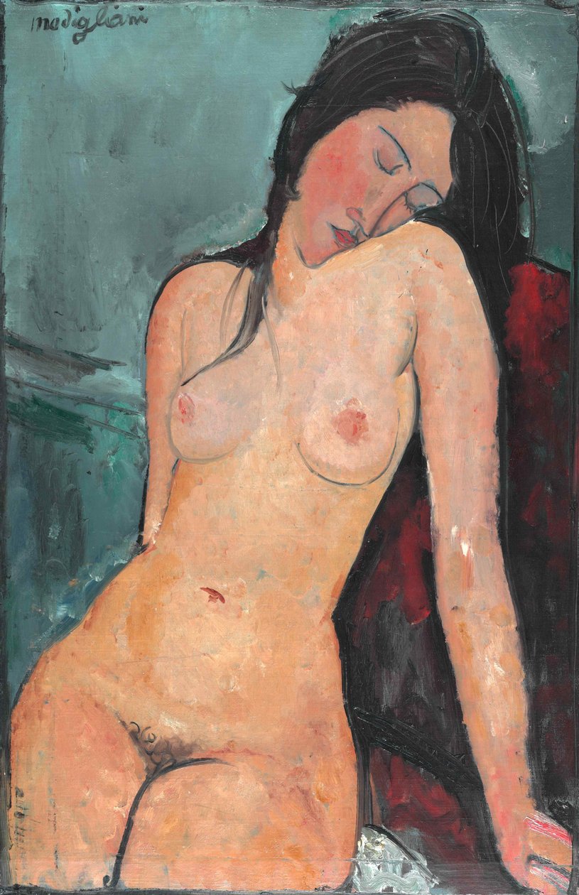 Naken kvinna, c. 1916. av Amedeo Modigliani