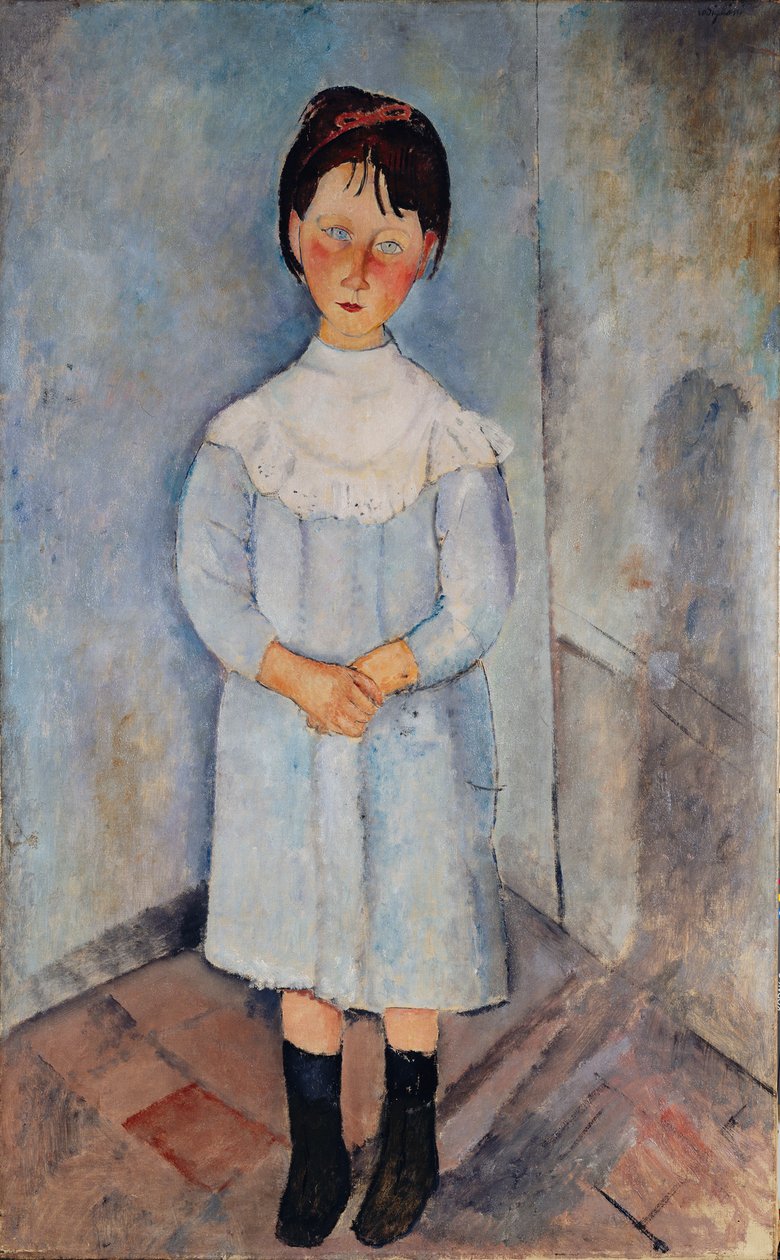 Flicka i blått, 1918. av Amedeo Modigliani