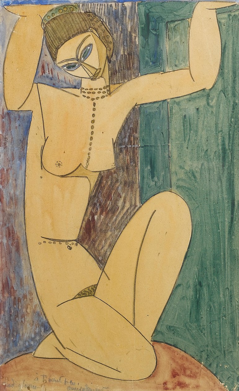 Franska:  Cariatide av Amedeo Modigliani