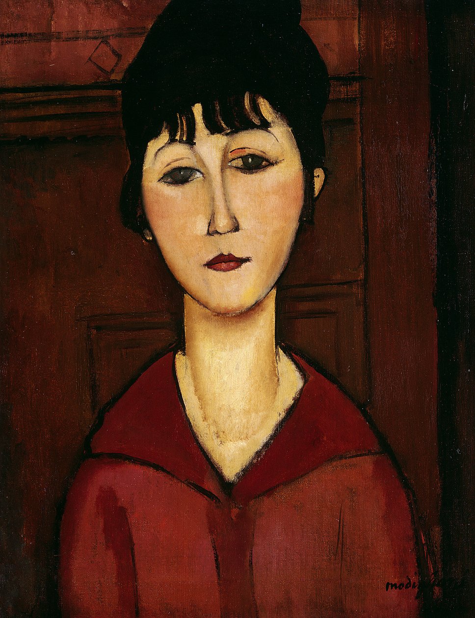 Chef för en ung flicka, 1916 av Amedeo Modigliani