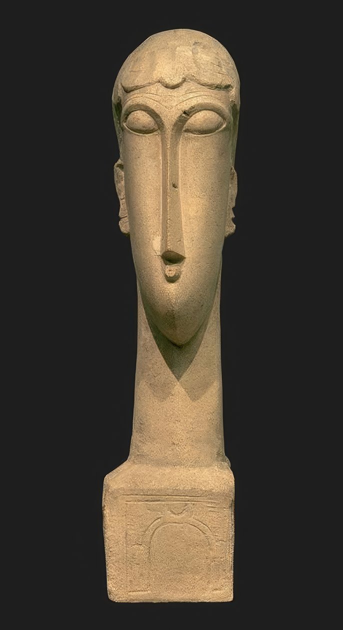 Huvudet av en kvinna av Amedeo Modigliani