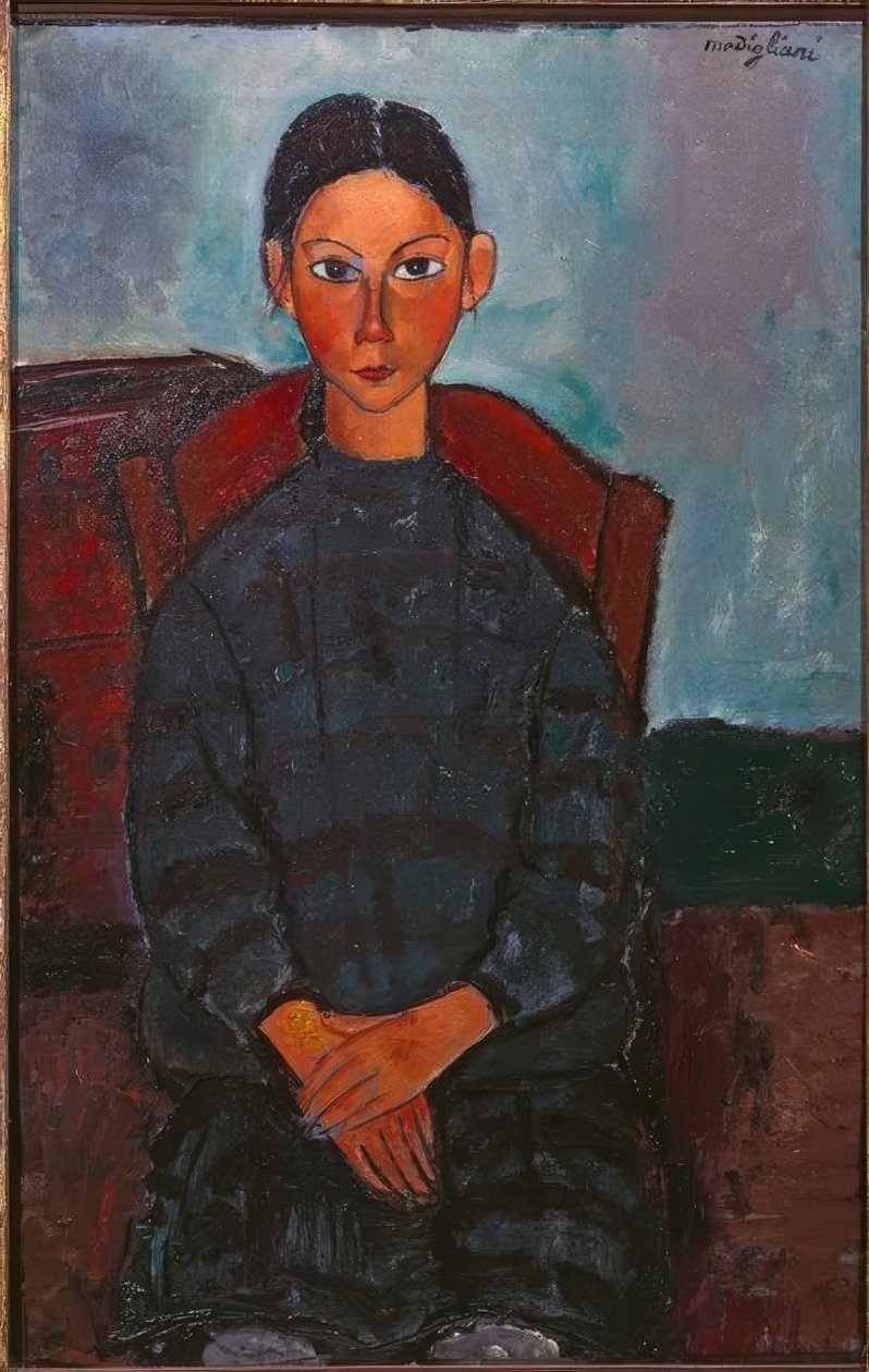 Flickan i det svarta förklädet av Amedeo Modigliani