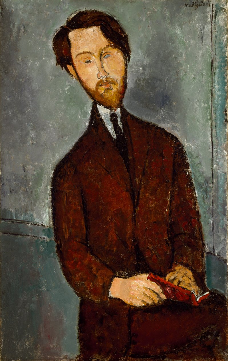 Leopold Zborowski, ca 1916 av Amedeo Modigliani