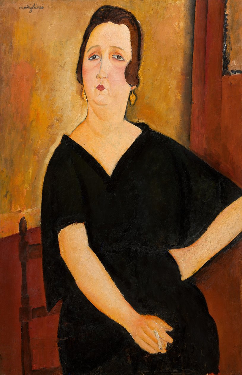 Madame Amédée (kvinna med cigarett) av Amedeo Modigliani