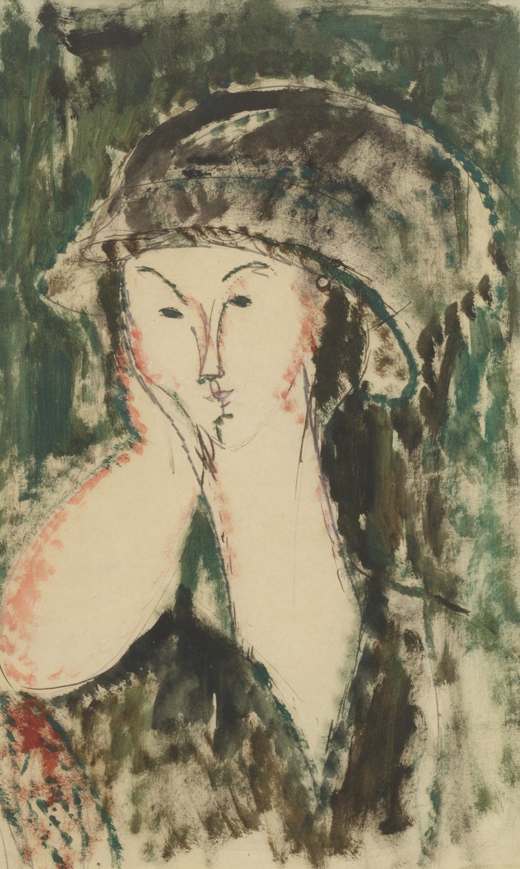 Porträtt av Beatrice Hastings, 1914-1915. av Amedeo Modigliani