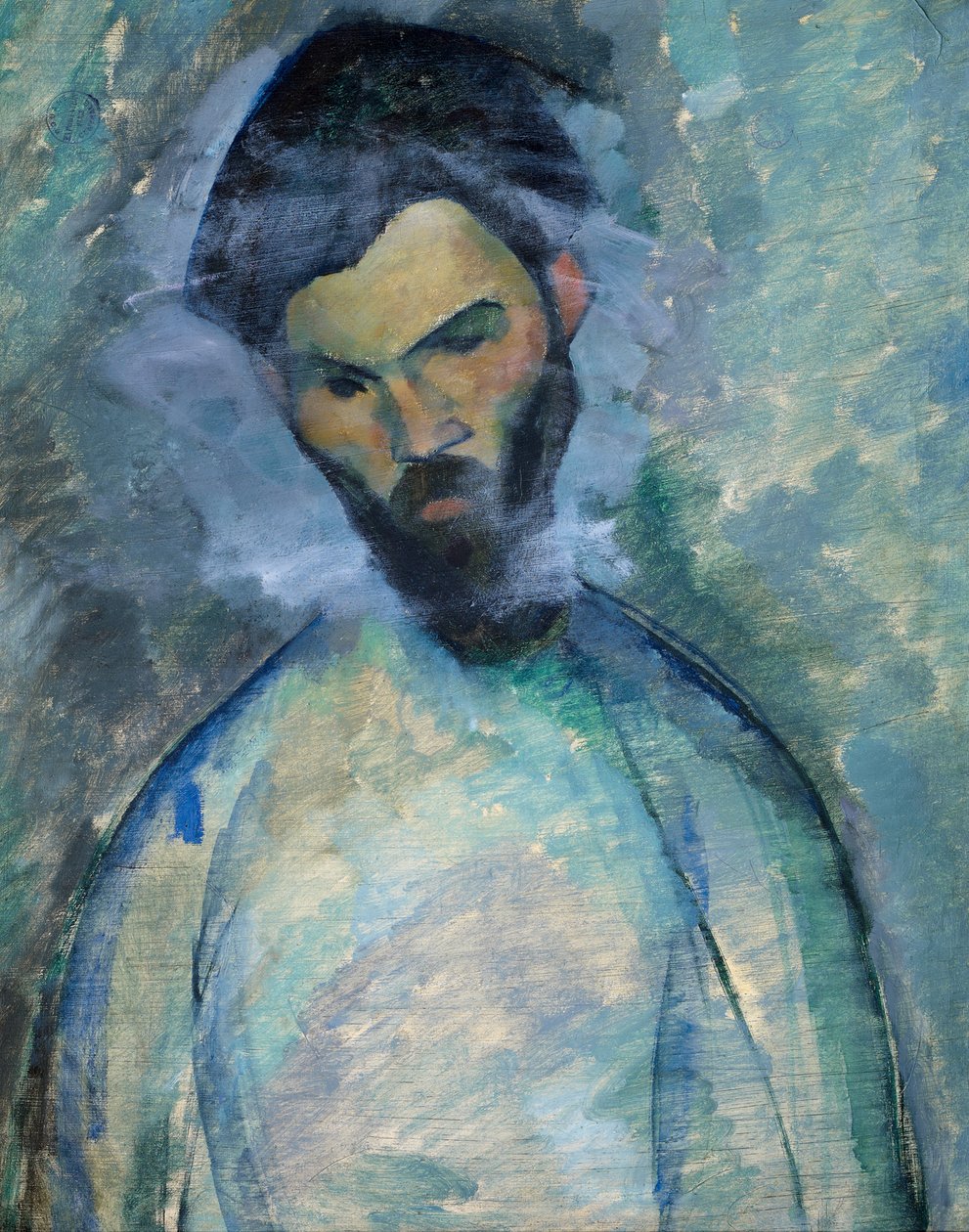 Porträtt av Constantin Brancusi av Amedeo Modigliani