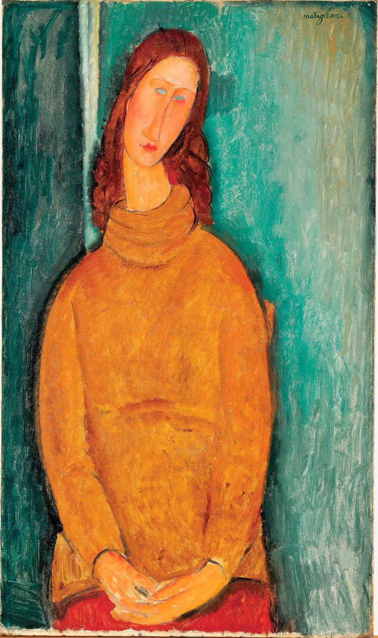 Porträtt av Jeanne Hebuterne av Amedeo Modigliani