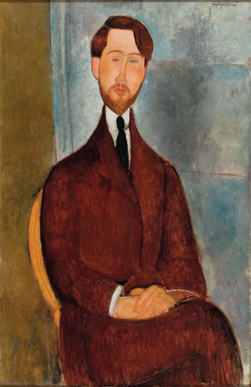 Porträtt av Leopold Zborowski av Amedeo Modigliani