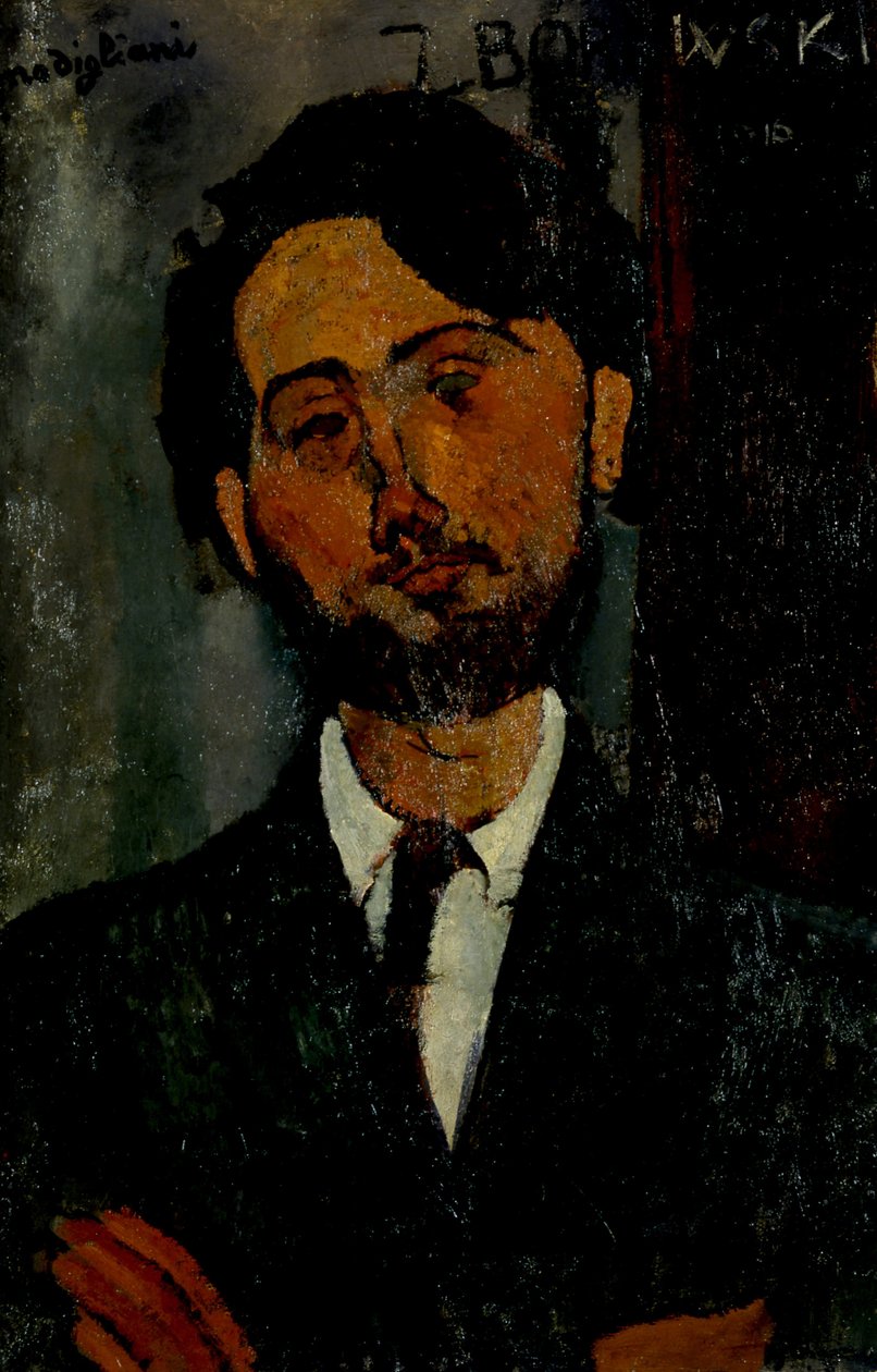 Porträtt av Léopold Zborowski, 1916 av Amedeo Modigliani