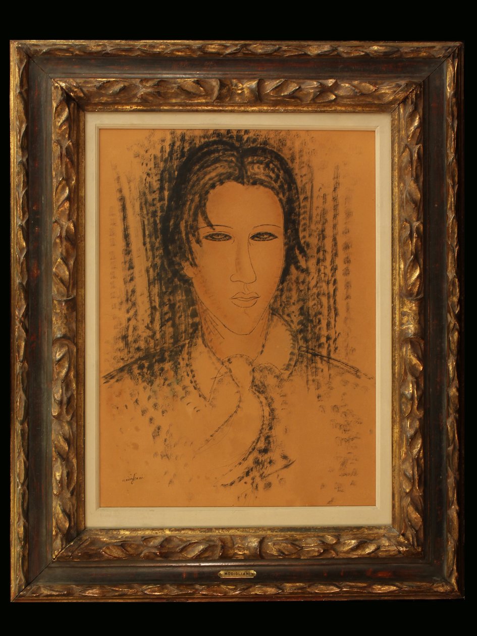 Porträtt av Soutine av Amedeo Modigliani
