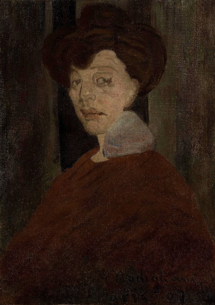 Porträtt av en kvinna av Amedeo Modigliani