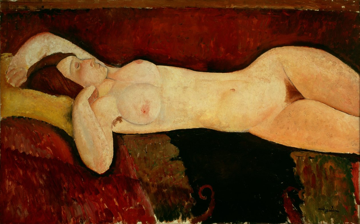 Liggande naken c.1919 av Amedeo Modigliani