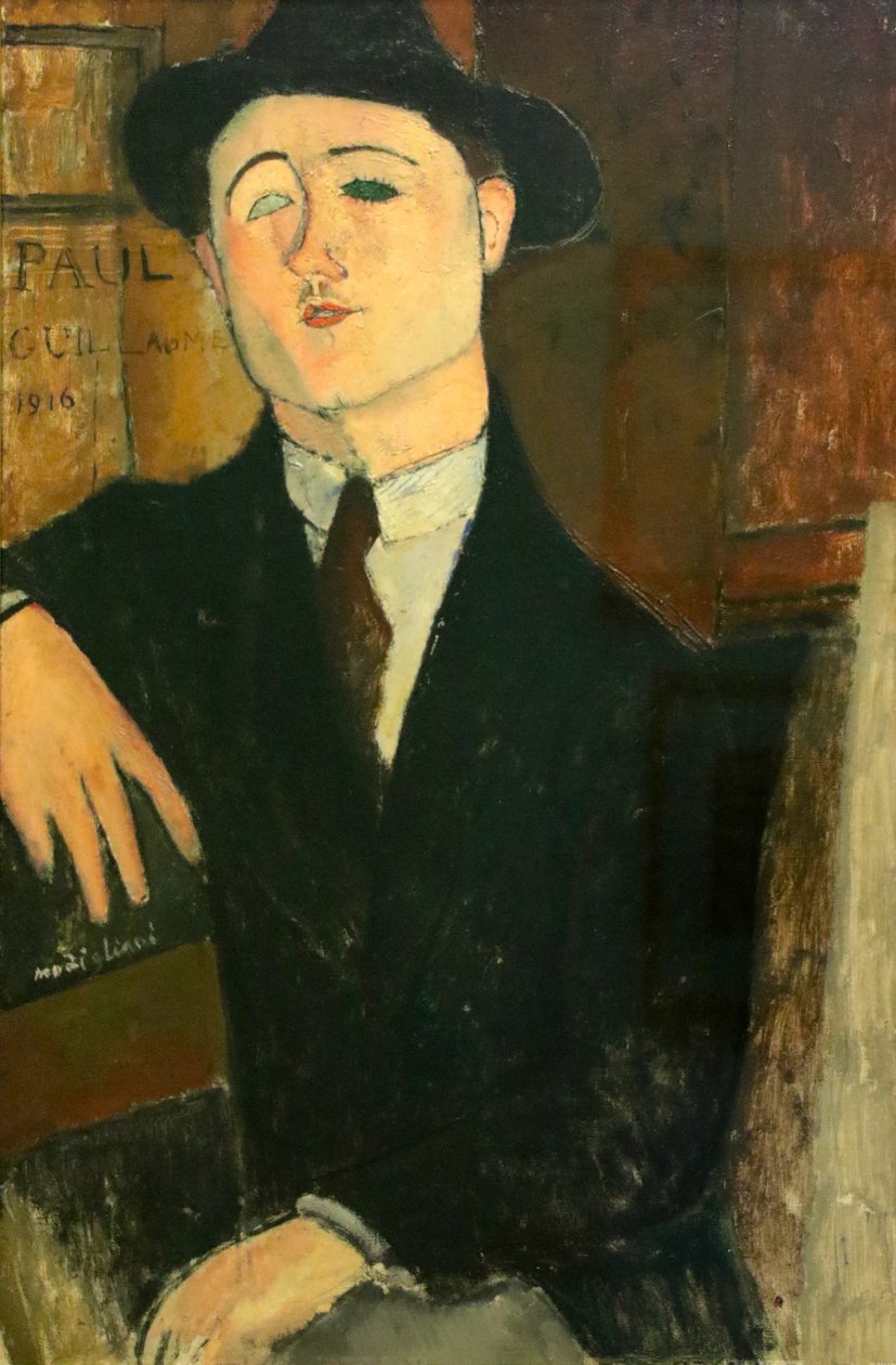 Porträtt av Paul Guillaume av Amedeo Modigliani