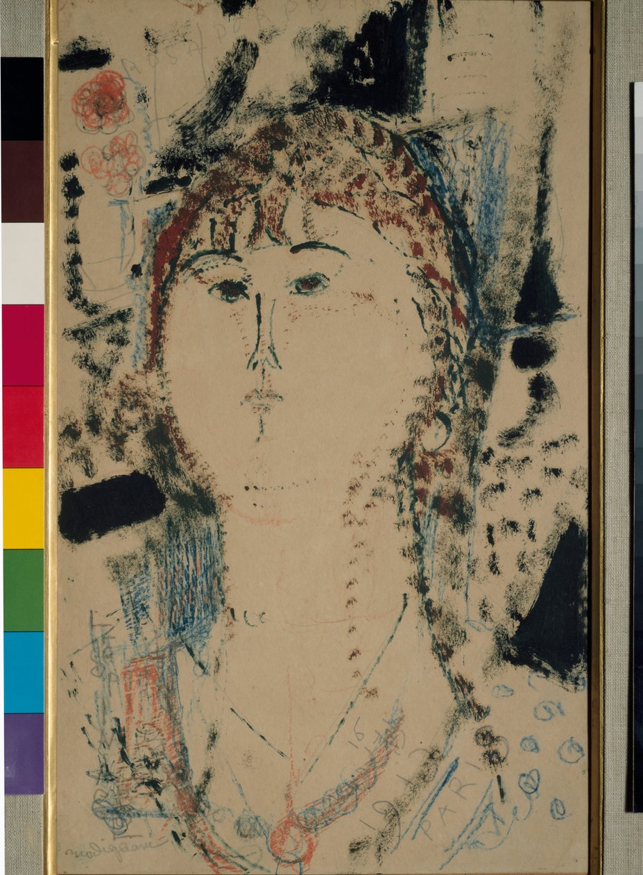 Rosa Porprina målning av Amedeo Modigliani av Amedeo Modigliani