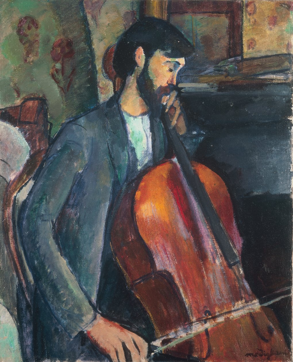 Violoncellospelaren av Amedeo Modigliani