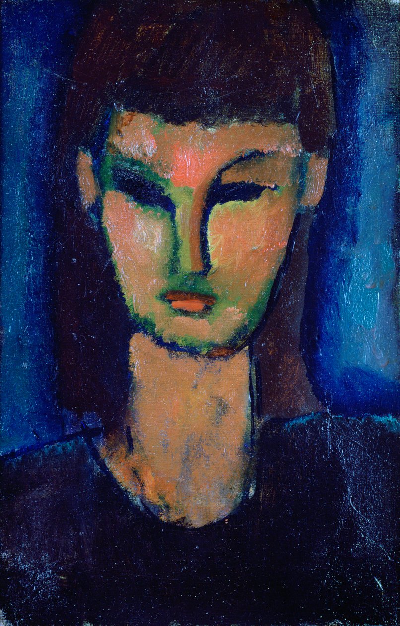 Ung kvinna, c1910 av Amedeo Modigliani