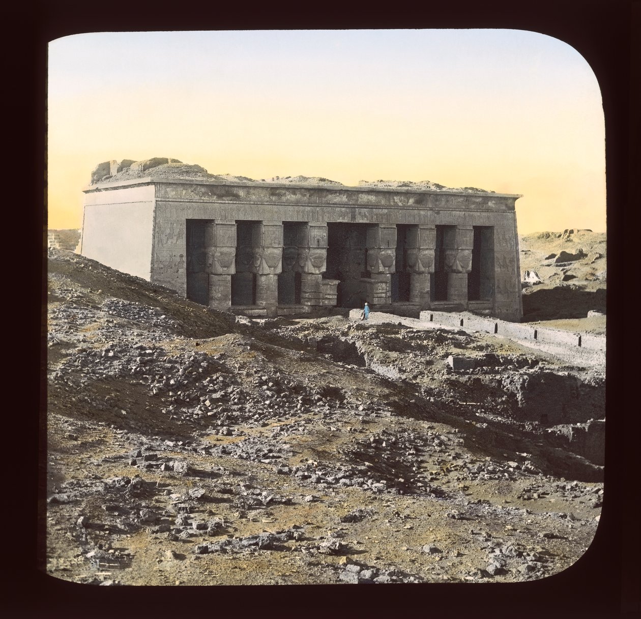 Egypten - Denderah (lanternbild) av American Photographer