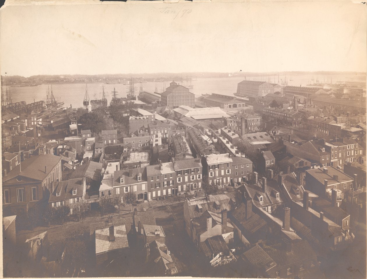 Panorama över Philadelphia, öst-sydvästlig utsikt, 1870 av American Photographer