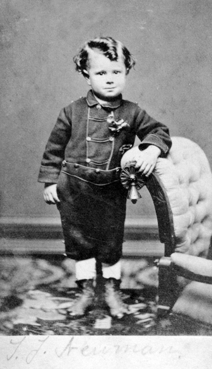 Porträtt av en ung pojke, ca 1860 av American Photographer