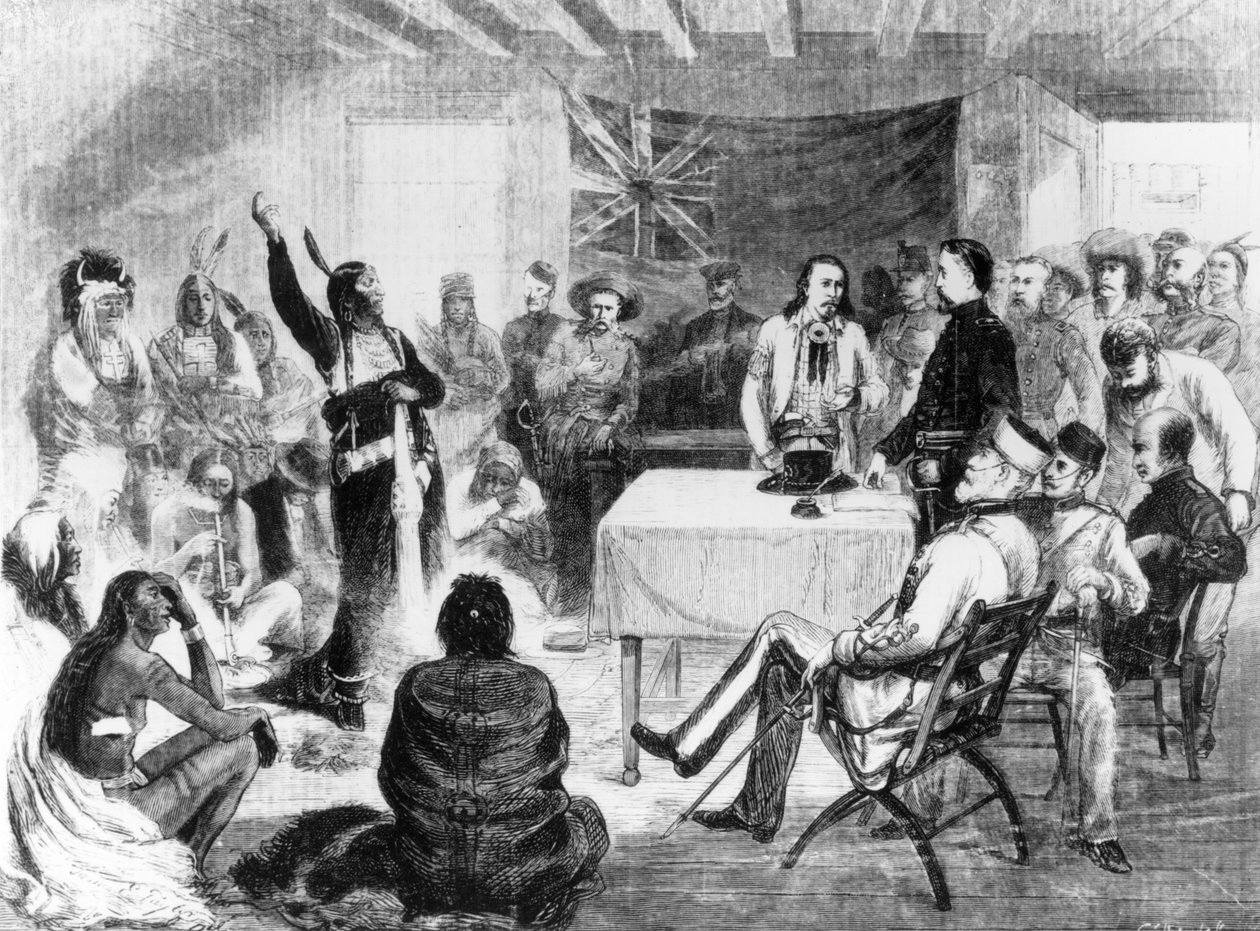 Sitting Bull Council, 1877 av American School