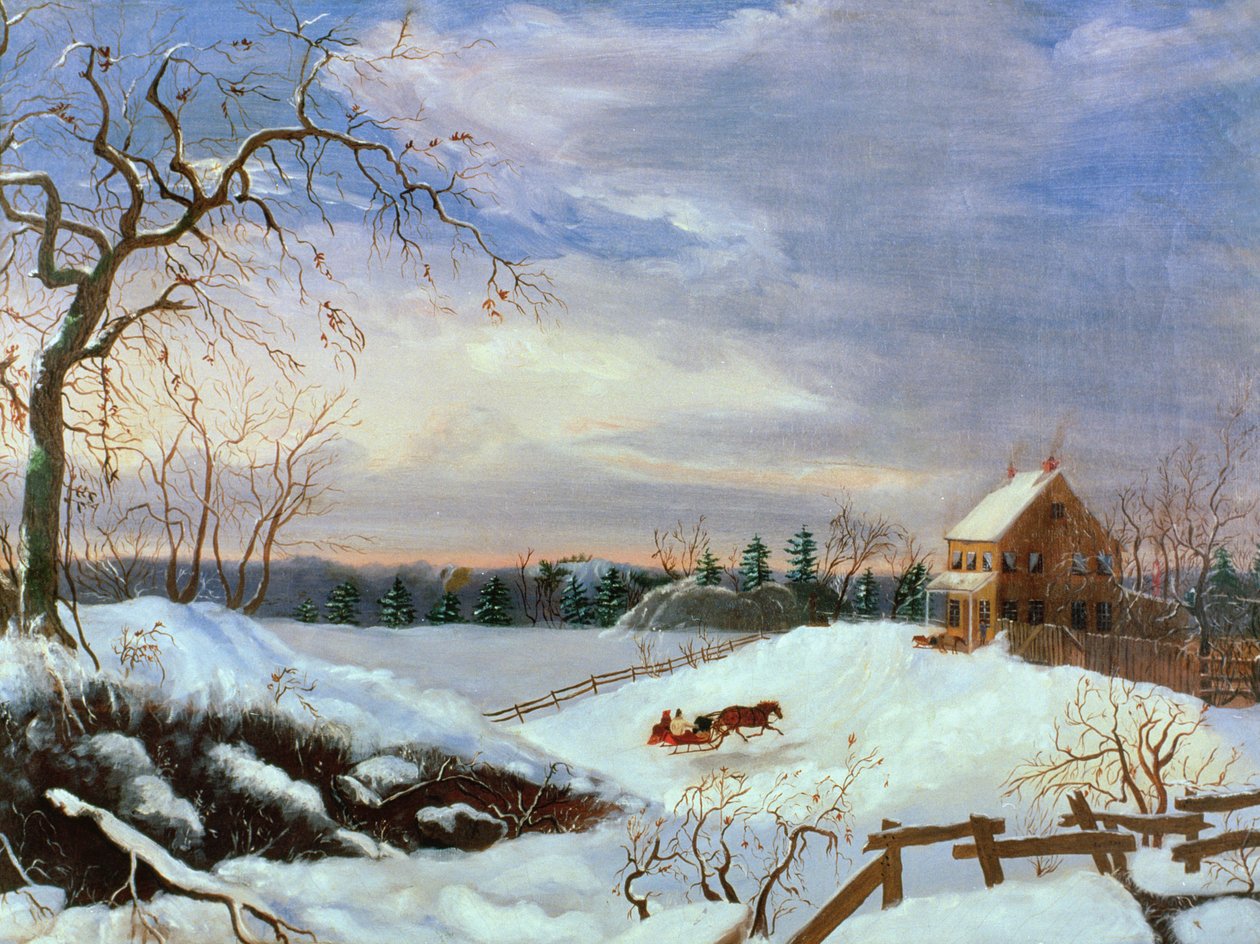 Snöplats, New England av American School
