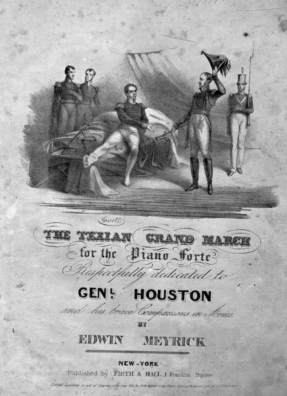 The Texian Grand March, 1836   av American School