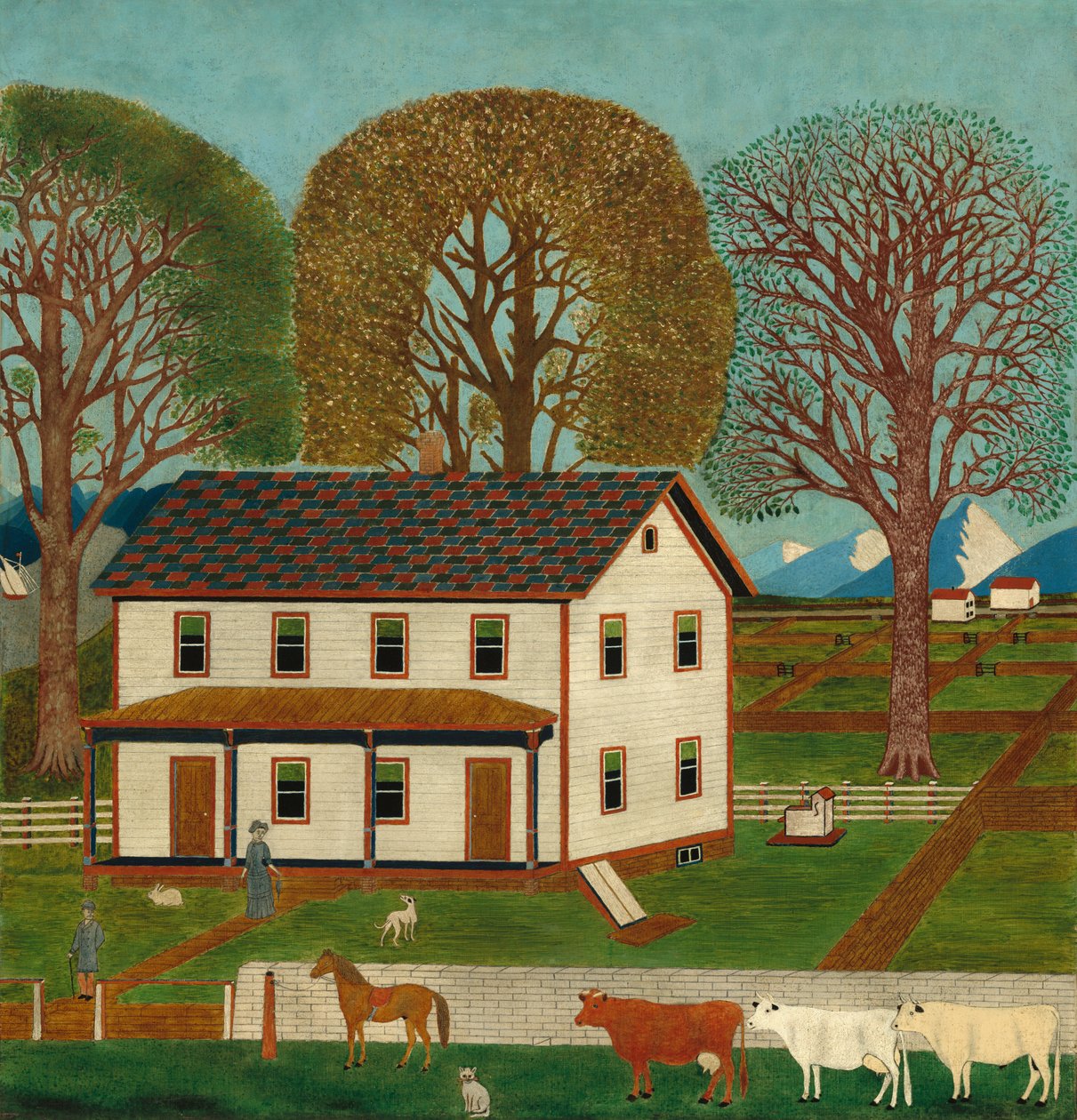 Bondgård i Mahantango Valley av American 19th Century