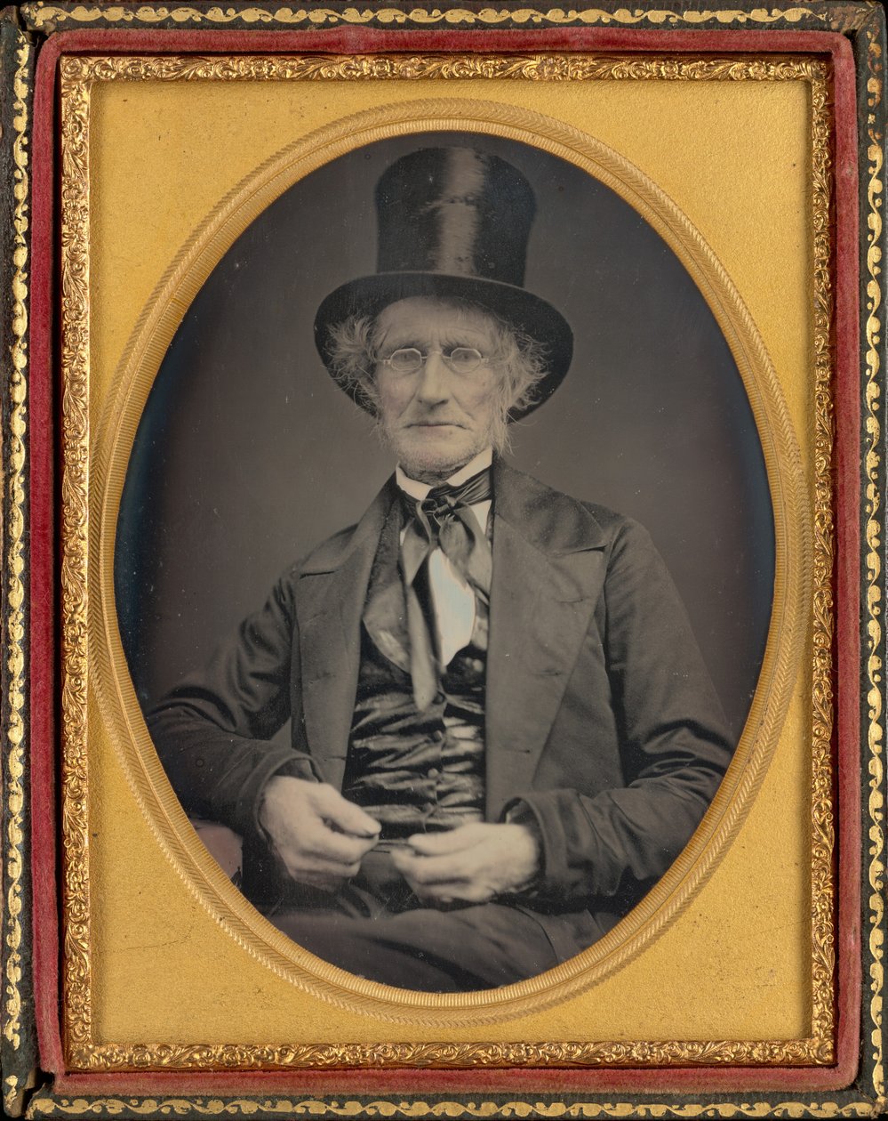 Porträtt av en man av American 19th Century