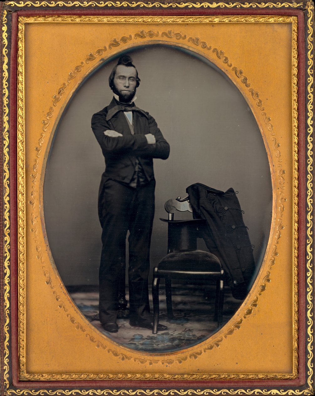 Porträtt av en man av American 19th Century