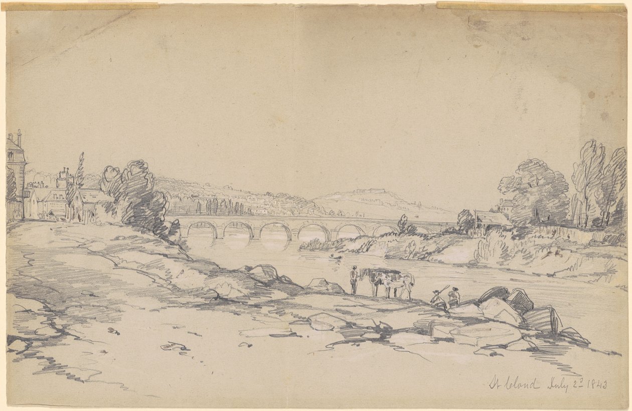 St. Cloud av American 19th Century after John Frederick Kensett