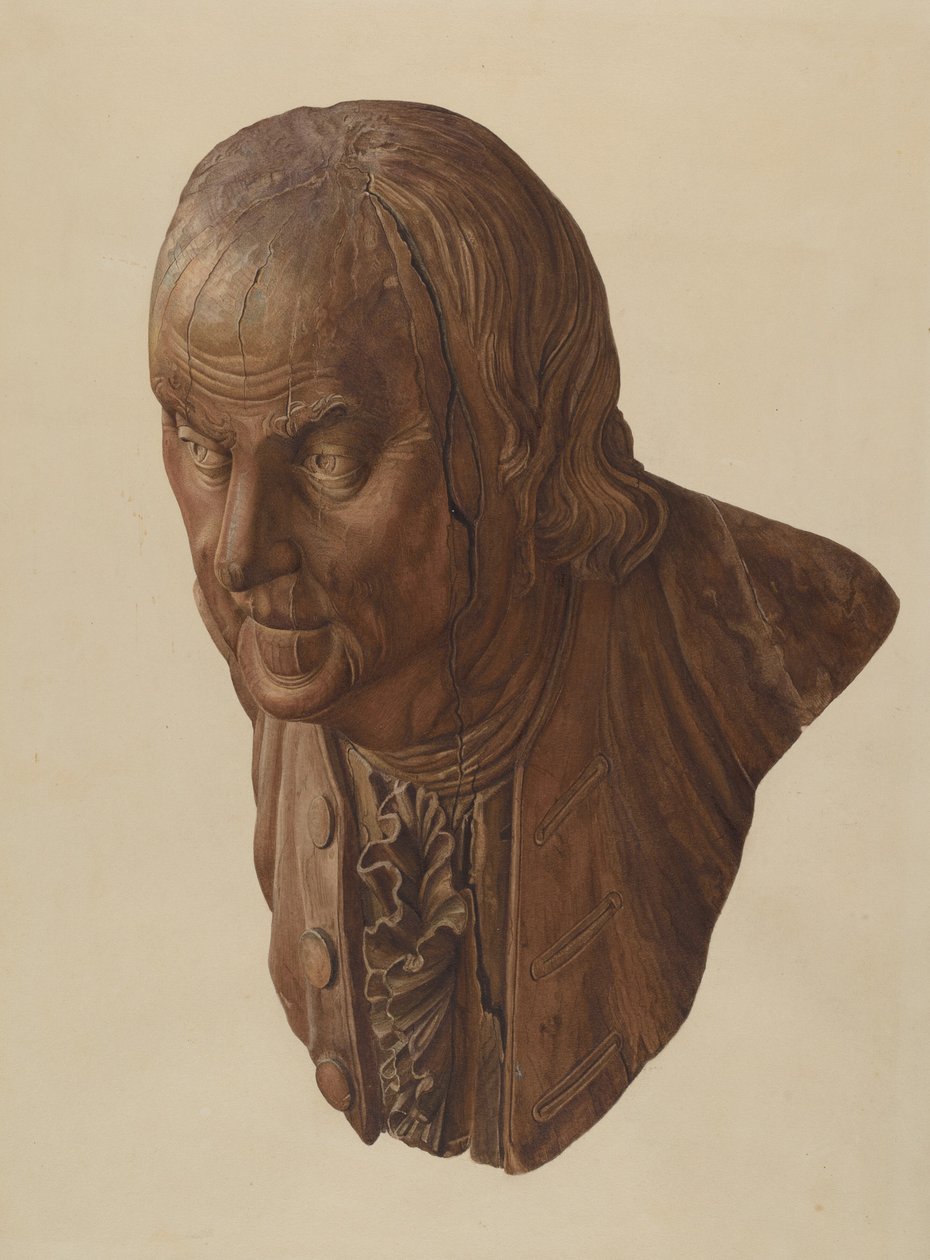 Galjonsfigur: Benjamin Franklin av American 20th Century