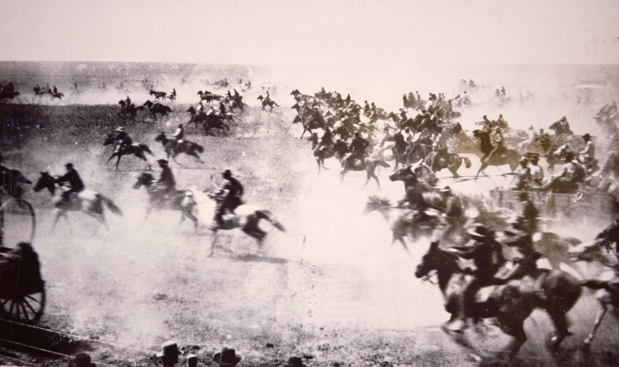 Homesteaders rusar in på Cherokee Strip av American Photographer
