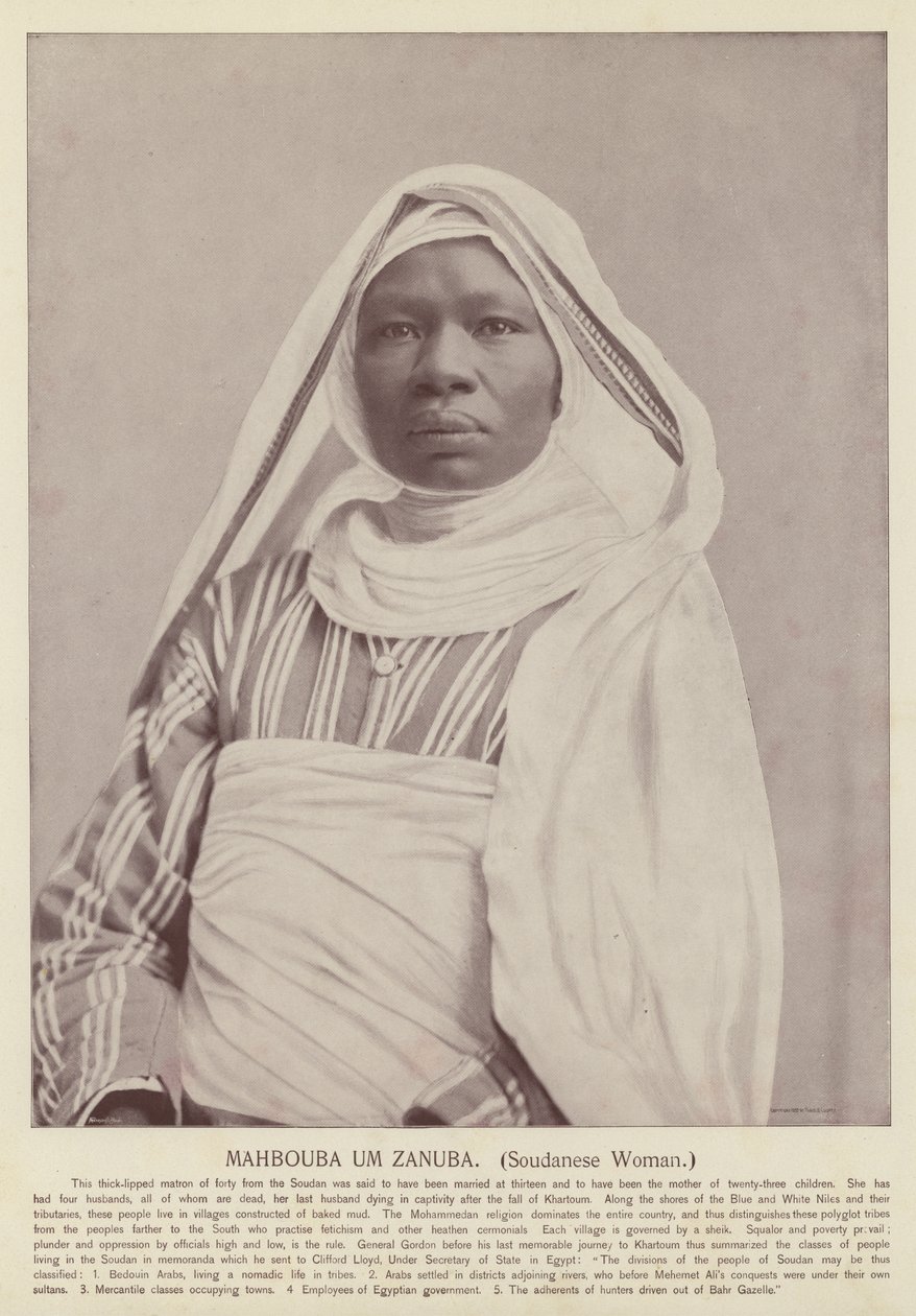 Mahbouba Um Zanuba, soudanesisk kvinna av American Photographer