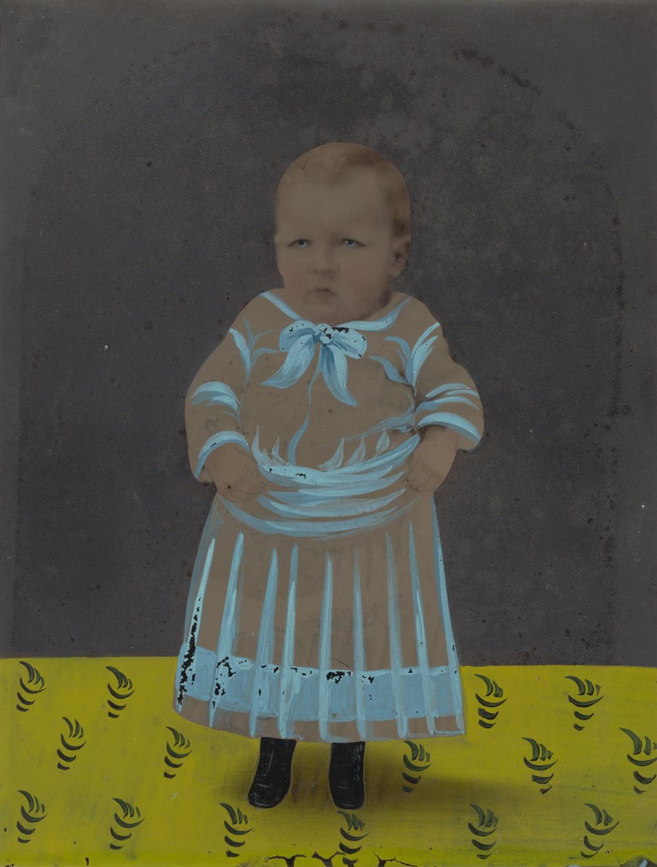 Porträtt av en pojke,1880-talet (foto) av American Photographer