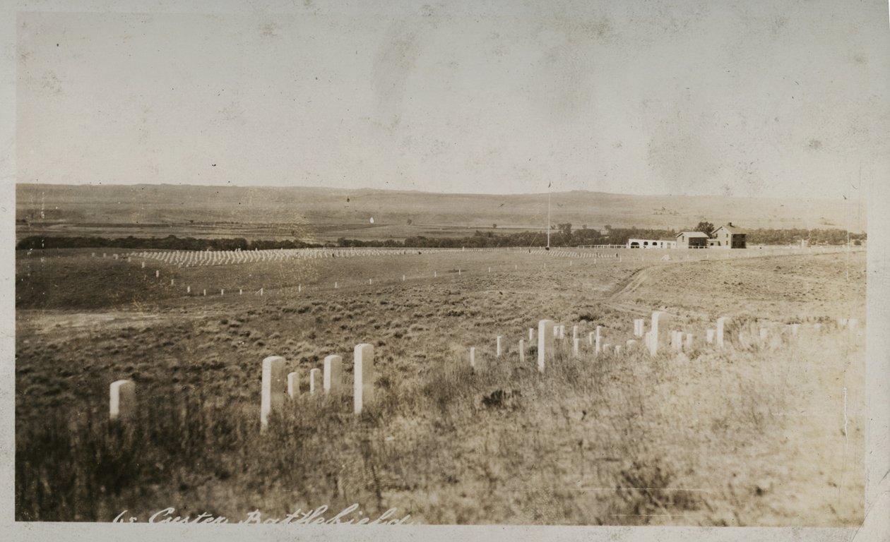 Scen på Custer Battlefield av American Photographer