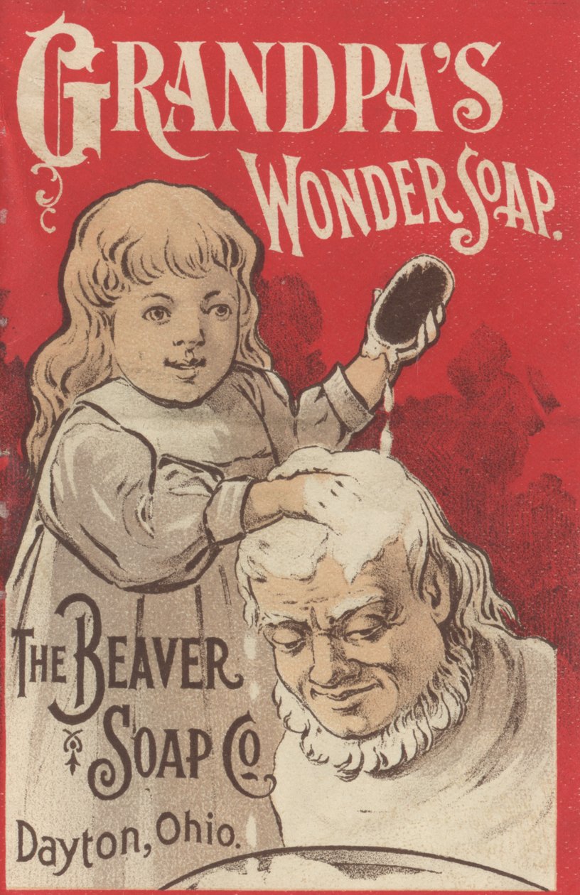 Annons för Grandpas Wonder Soap, c.1898 av American School