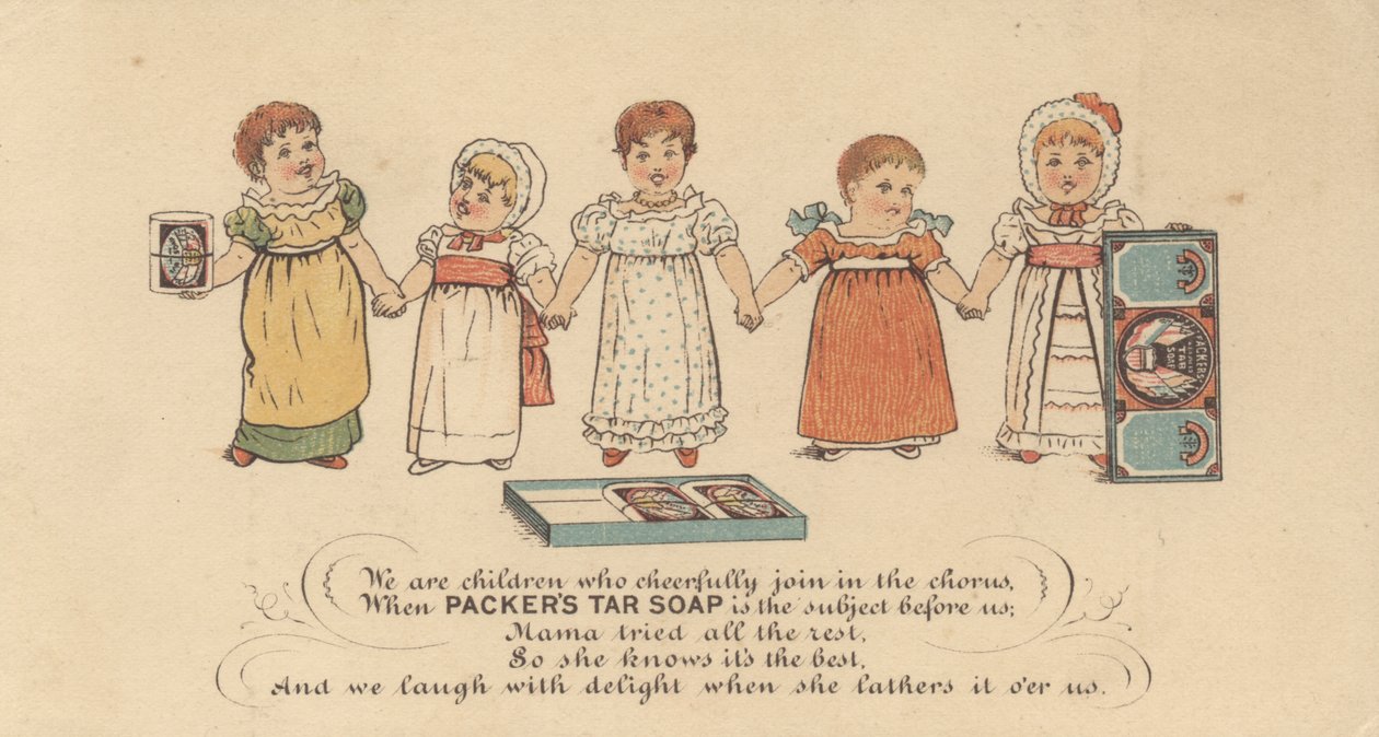 Annons för Packers Tar Soap, c.1880 av American School