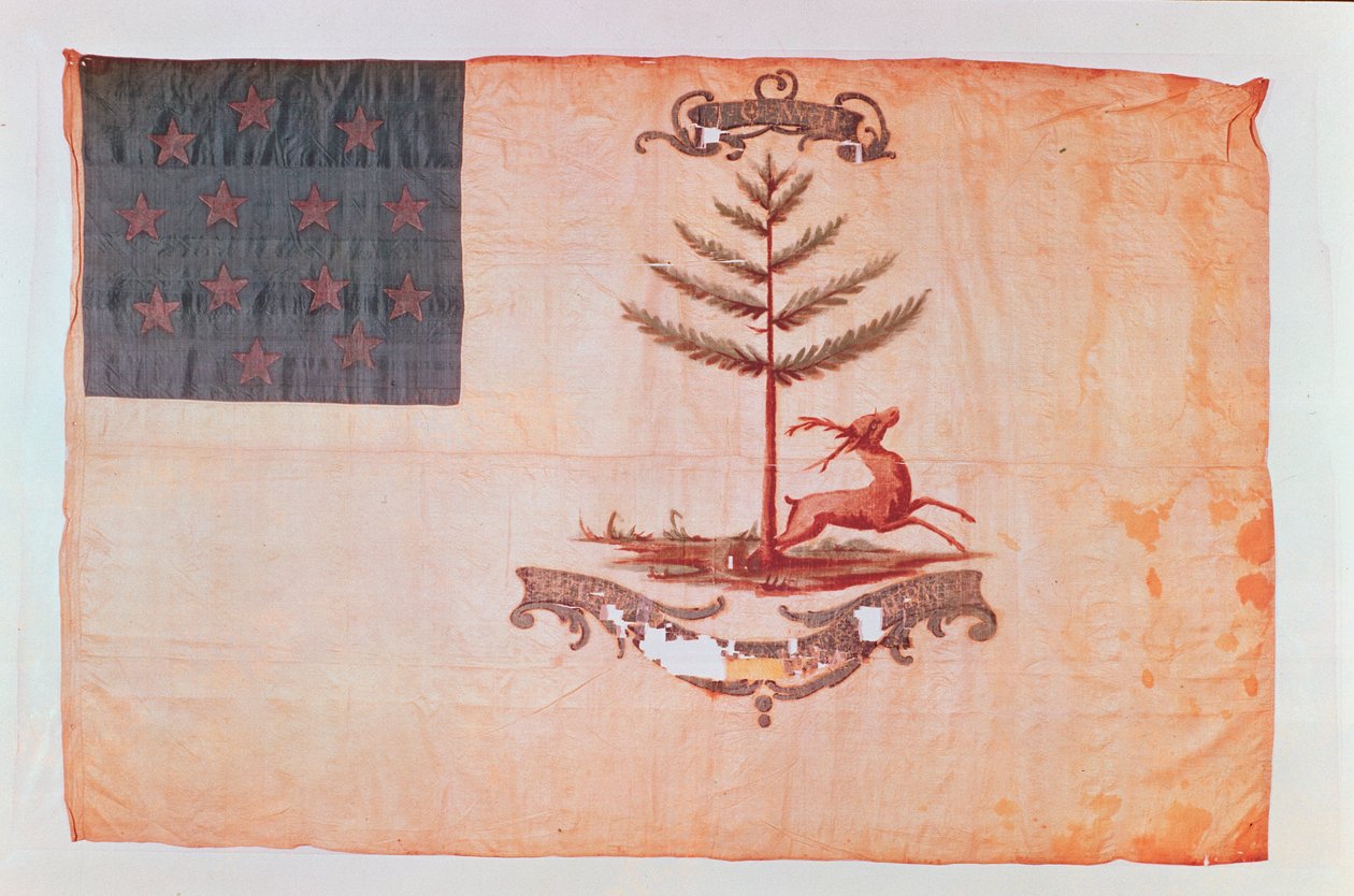 Bucks of America flagga, c.1787 av American School