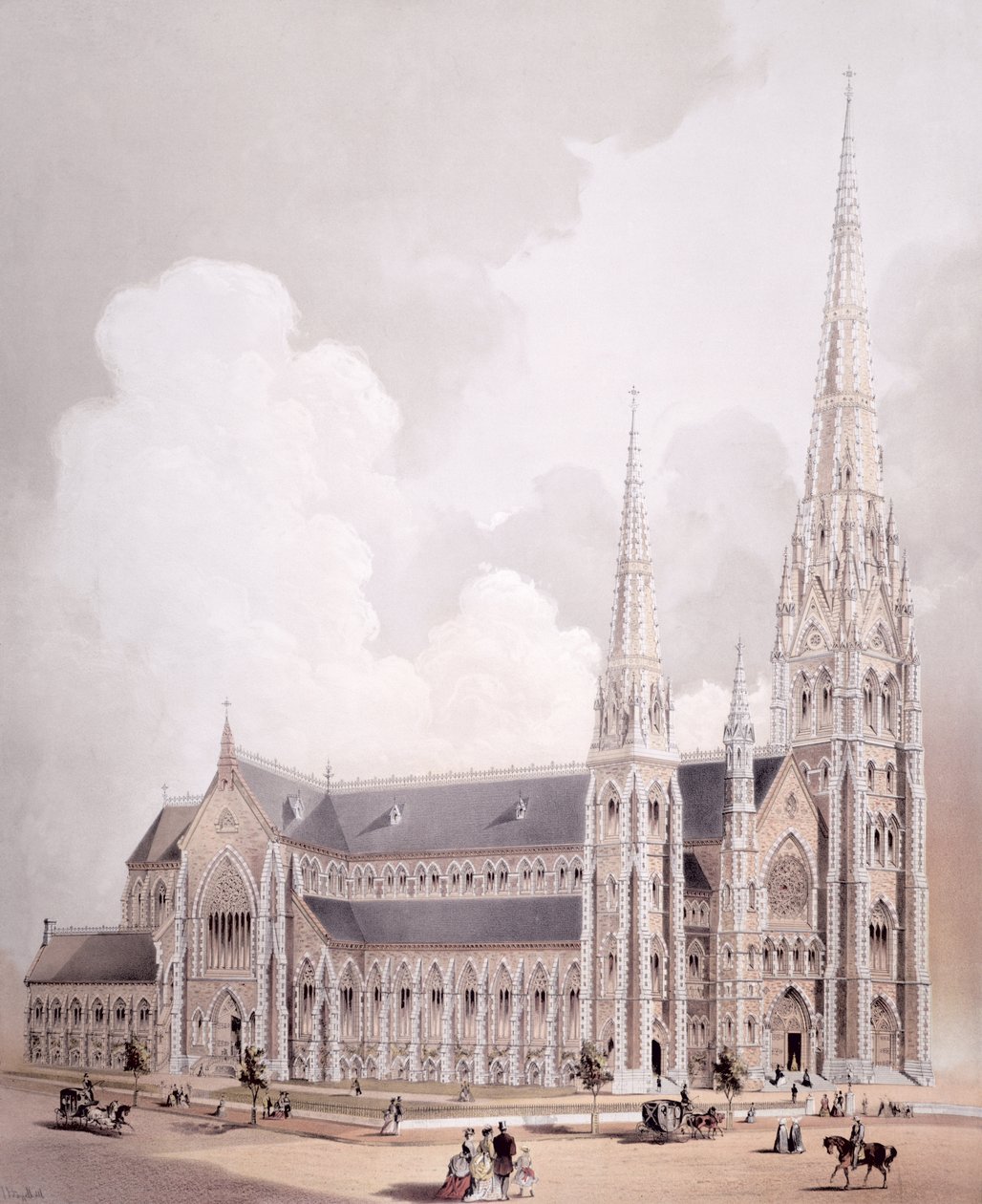 Det heliga korsets katedral, Boston, Massachusetts av American School