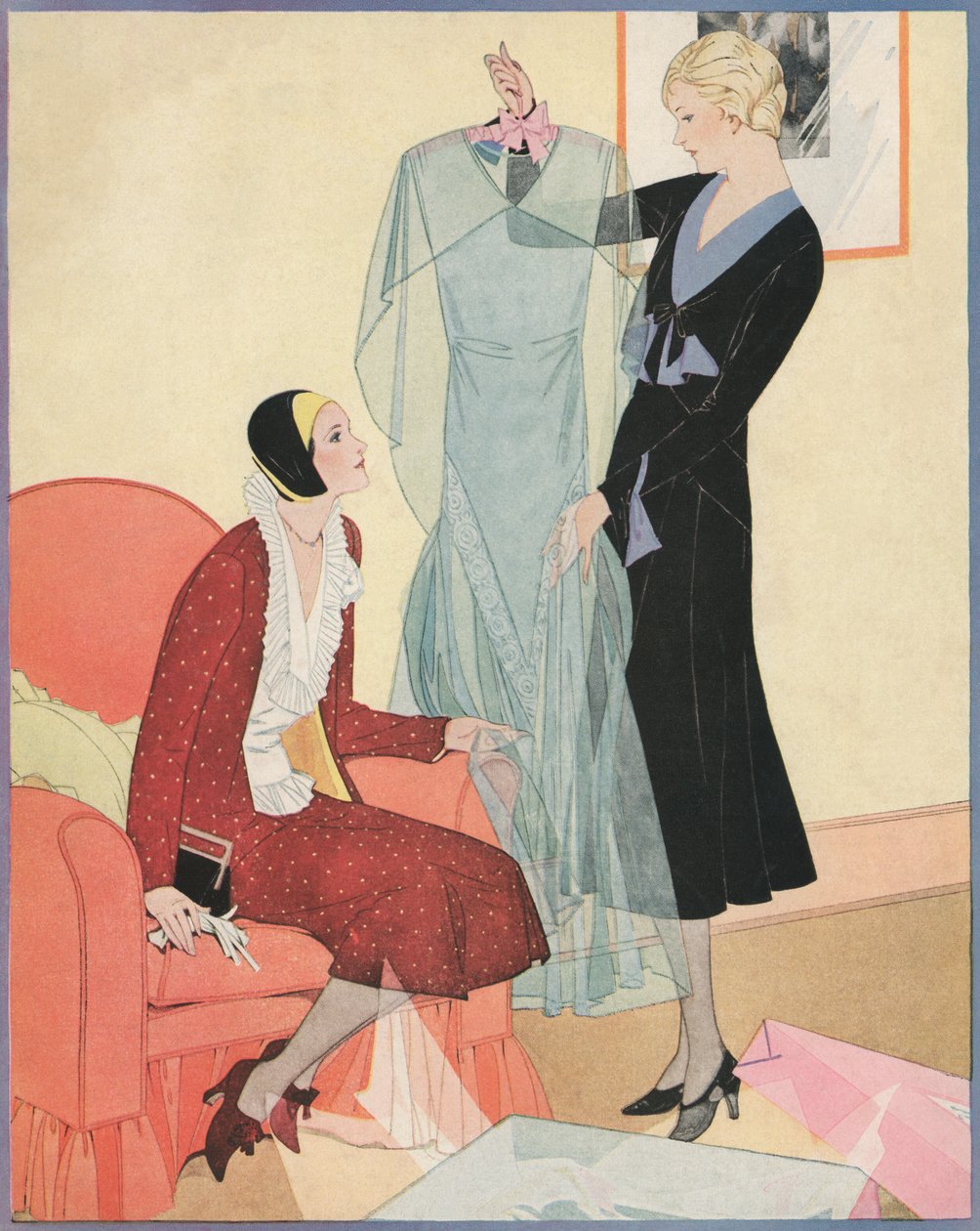 Flappers med nya kläder av American School