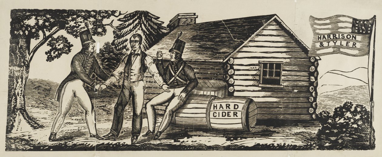 "Harrison & Tyler"-kampanjemblem av American School