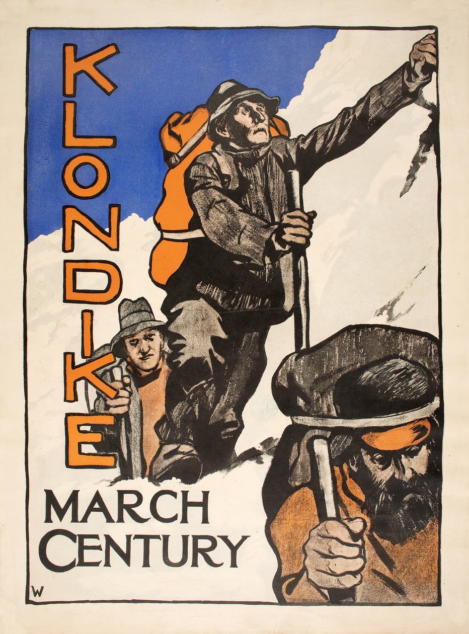 "Klondike" från Century Magazine, mars 1898, av American School